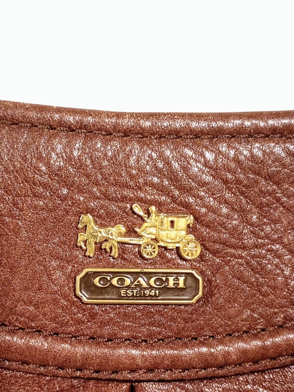 Coach Madison Isabella Pebbled Leather Crossbody - Picture 3 of 14